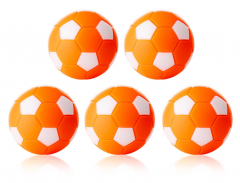 Kickerball 5er Set  Winspeed 35mm orange/weiß  | 24g