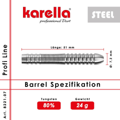Steelbarrel Karella Profi Line 80% Tungsten PL -07 24 g