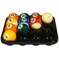Balltablett für 16 Billardkugeln (57,2mm)