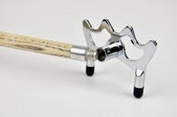 Billard Brückenqueue - zweiteilig 145 cm - chrom flach