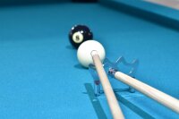 Brückenqueue Pool und Snooker 145cm mit Queuebrücke Chrom flach