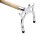 Billard Brückenqueue - zweiteilig 145 cm - chrom flach