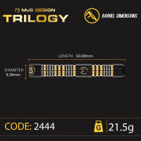 Steeldart Winmau MvG Trilogy 1481-21,5g