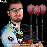 Softdart Karella Fighter, schwarz, 90% Tungsten, 18g