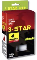 Tischtennisbälle Bandito, 6 Stück Star ***