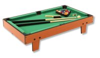 Mini-Billard inkl. Zubehör, braun Tischaufleger