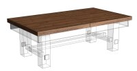 Billardtisch Madison Abdeckplatte 2-tlg. 6 Fuß Tisch | Antik