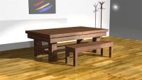Billardtisch Madison Abdeckplatte 2-tlg. 6 Fuß Tisch | Antik