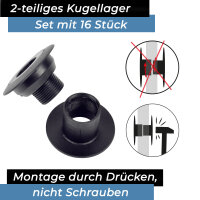 Kugellager Bandito Universal 2-teilig Wandstärke | 37-43mm Set 16 St.