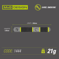 Steeldart Winmau MvG Aspire  1444-21g