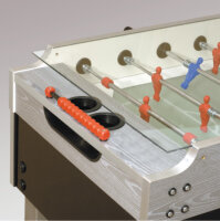 Tischkicker Garlando Olympic Silver PR Münz 1,- € Glasabdeckung