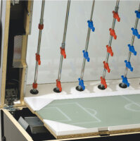 Tischkicker Garlando Olympic Silver PR Münz 1,- € Glasabdeckung