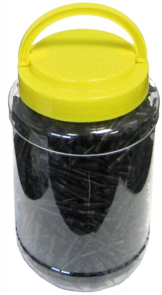 Softspitzen Winner 1000 St. schwarz in Dose, "BA