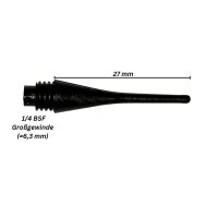 Softspitzen Premium 1000 St. schwarz, 1/4 BSF...