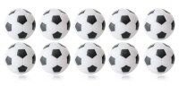 Kickerball 10er Set Winspeed 35mm weiß/schwarz | 24g