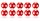 Kickerball 10er Set Winspeed 35mm rot/weiß  | 24g