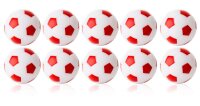 Kickerball 10er Set Winspeed 35mm weiß/rot  | 24g