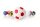 Kickerball 10er Set Winspeed 35mm weiß/rot  | 24g