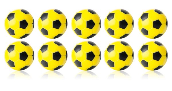 Kickerball 10er Set Winspeed 35mm gelb/schwarz | 24g