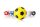 Kickerball 10er Set Winspeed 35mm gelb/schwarz | 24g