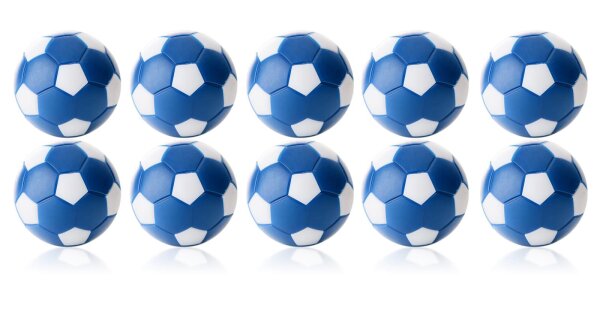 Kickerball 10er Set Winspeed 35mm blau/weiß  | 24g
