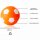 Kickerball 10er Set Winspeed 35mm orange/weiß - 24g