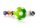 Kickerball 10er Set Winspeed 35mm grün/weiß  | 24g