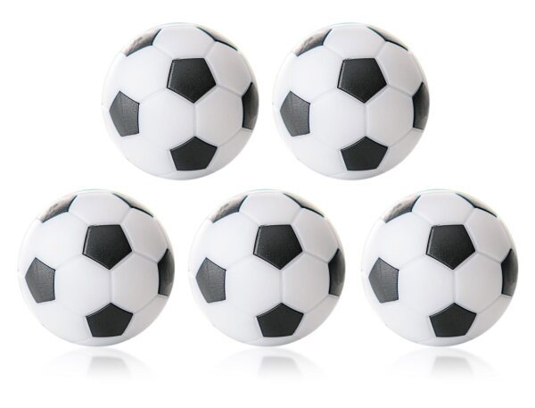 Kickerball 5er Set Winspeed 35mm weiß/schwarz | 24g