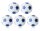 Kickerball 5er Set Winspeed 35mm weiß/blau | 24g