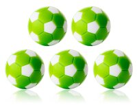 Kickerball 5er Set Winspeed 35mm grün/weiß  | 24g