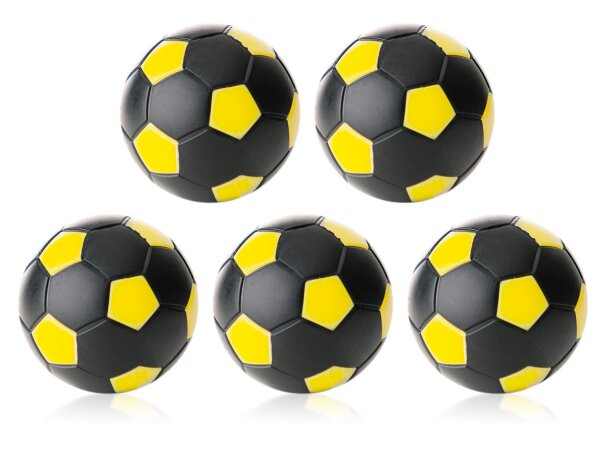 Kickerball 5er Set Winspeed 35mm schwarz/gelb | 24g