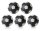 Kickerball 5er Set  Winspeed 35mm schwarz/silber  | 24g