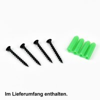 Wandhalter Antik 6 Queue schwarz