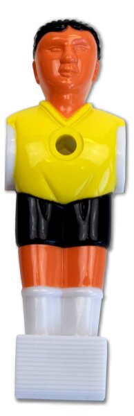 Kickerfigur Profi gelb/ schwarz | 16mm