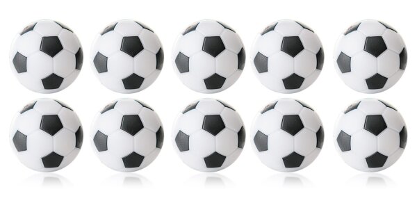 Kickerball 10er Set Winspeed 32mm weiß/schwarz 20g