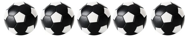 Kickerball 5er Set Winspeed 32mm schwarz/weiß 20g
