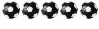 Kickerball 5er Set Winspeed 32mm schwarz/weiß 17g