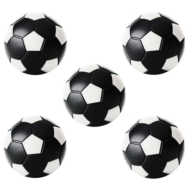 Kickerball 5er Set Winspeed 35mm schwarz/weiß  | 24g