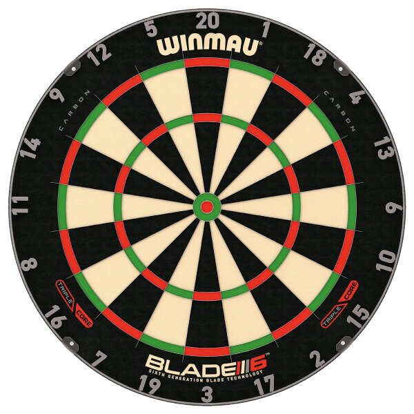 Dartboard Winmau Blade 6 Triple Core Carbon 3032