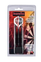 Karella Dartboard im Set inklusive 2 Satz Karella Blackstar Steel + Abwurflinie