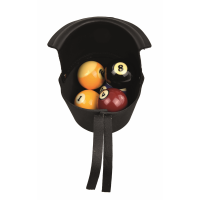 Einfalltasche Leder schwarz 17cm (Satz)